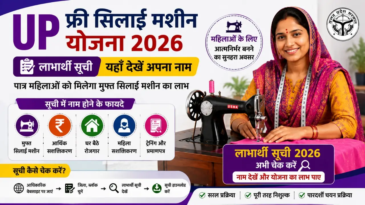 UP Free Silai Machine Yojana 2026 List
